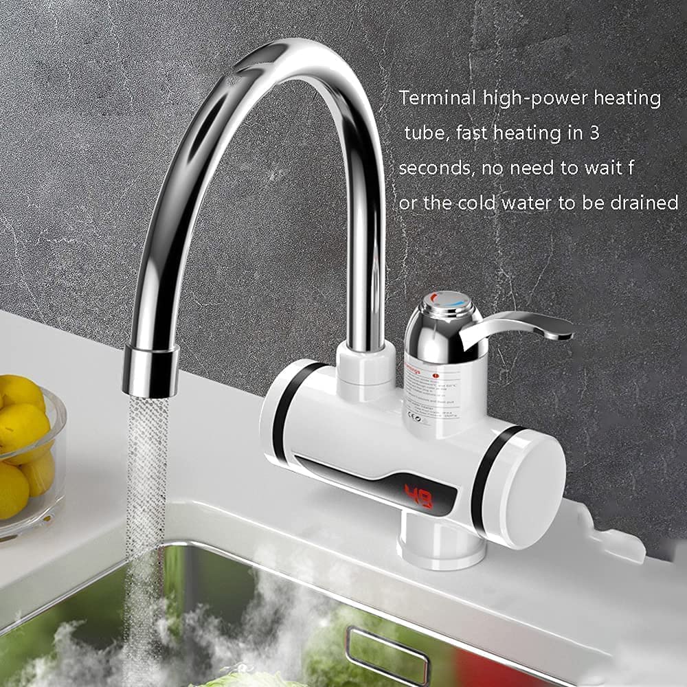 Electric Water Heater And Tankless Fast Water Heating Tap Instant Hot Kitchen Faucet