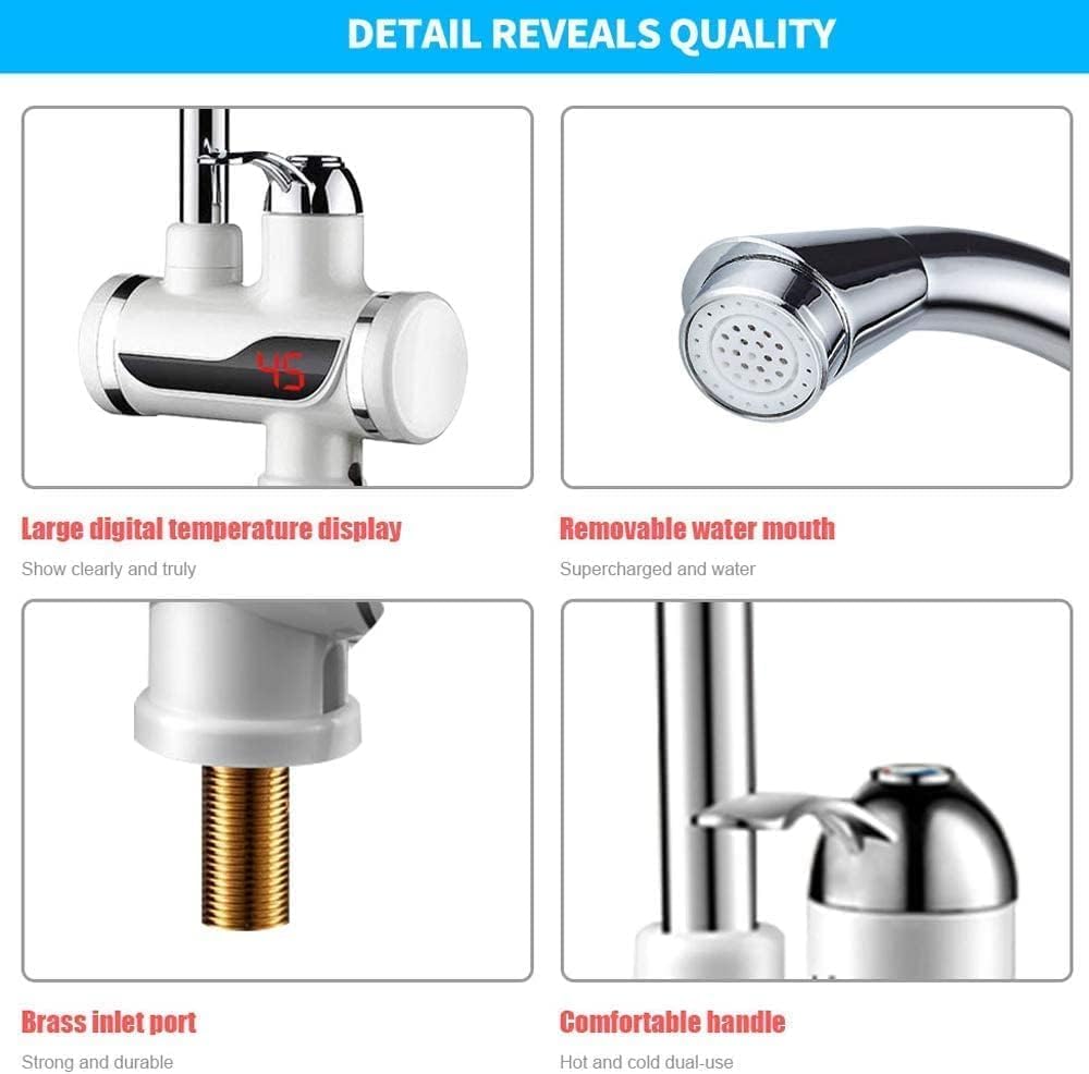 Electric Water Heater And Tankless Fast Water Heating Tap Instant Hot Kitchen Faucet